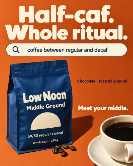 Example: Search bar ad for Low Noon, a fictional brand