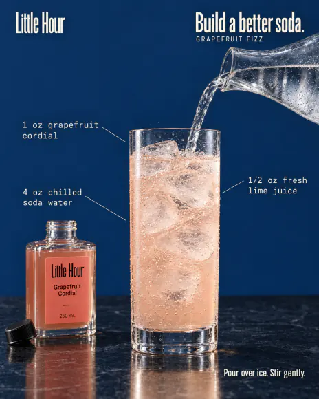 Example: Recipe ad for Little Hour, a fictional brand