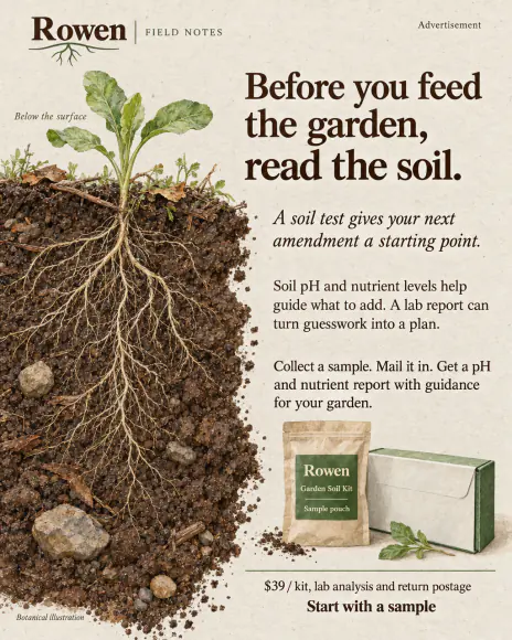 Example: Science article ad for Rowen, a fictional brand