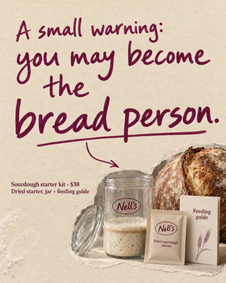 Example: Side effect ad for Nell's, a fictional brand