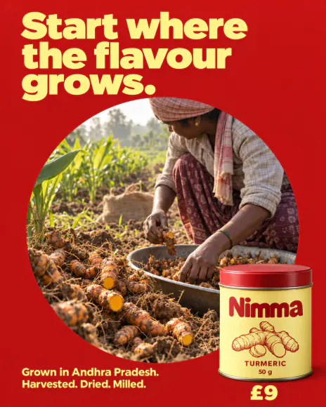 Example: Sourcing ad for Nimma, a fictional brand