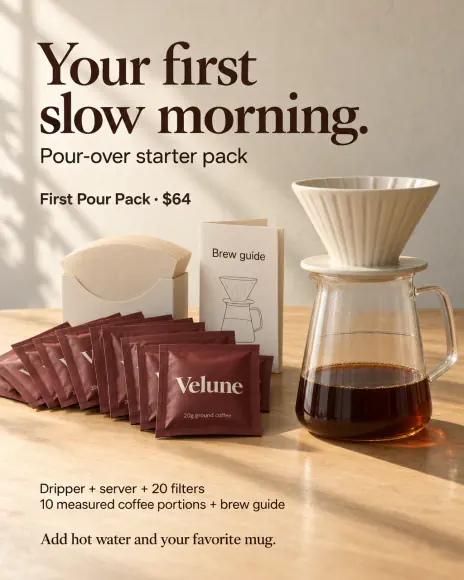 Example: Starter pack ad for Velune, a fictional brand