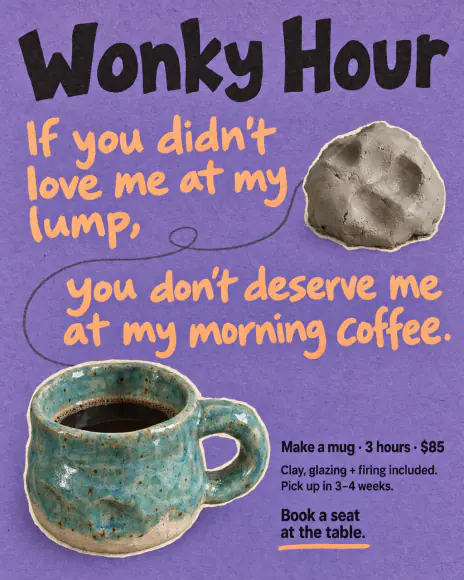 Example: You don't deserve me ad for Wonky Hour, a fictional brand